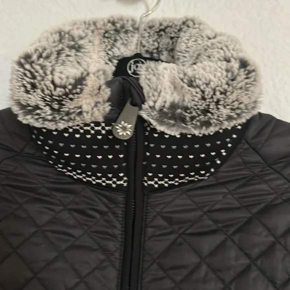 Alp-n-Rock black Courcheval faux fur jacket 2 - Picture 12 of 17